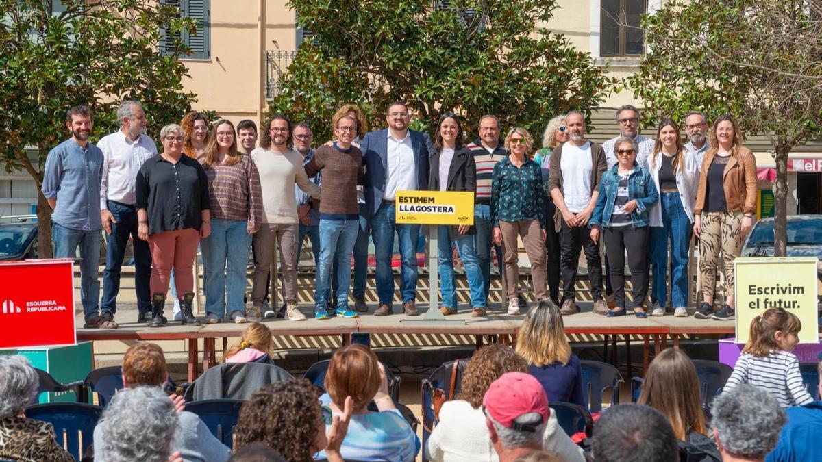 L'equip d'ERC de Llagosrera.