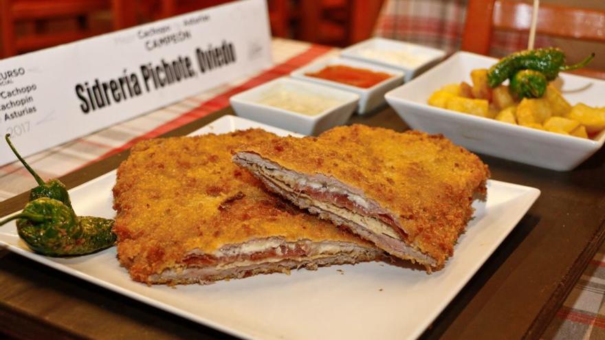 Cachopo de la sidrería ovetense Pichote, elegido el mejor de Asturias el pasado mes de mayo.