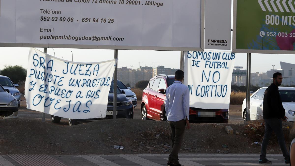 Exterior de la Ciudad de la Justicia, este lunes por la mañana.