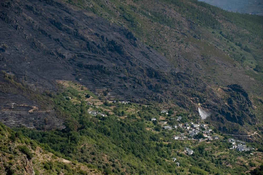 La oleada de incendios azota Ourense - La conselleira de Medio Rural denuncia la elevada actividad incendiaria de este fin de semana, con más de 20 focos en la provincia. El fuego de Trives, con 164 h