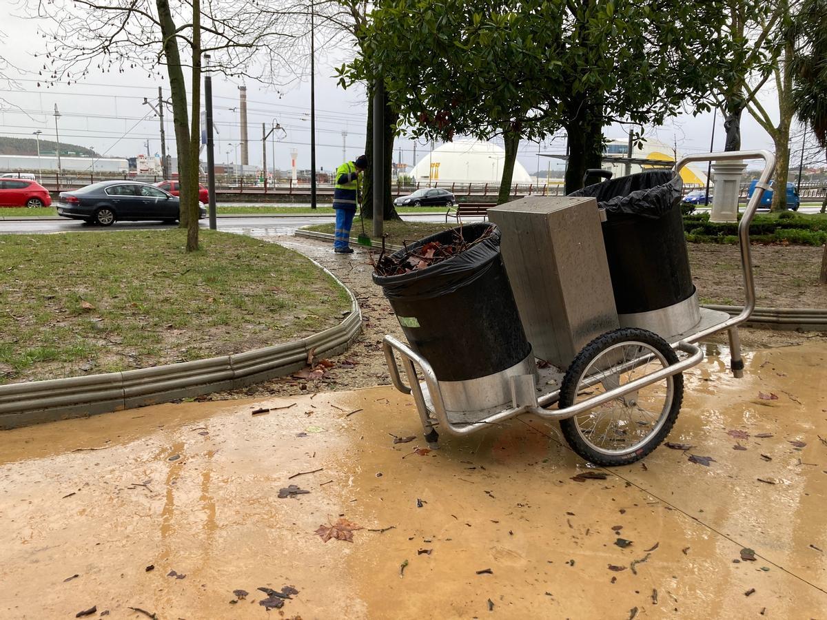 El temporal amaina en Avilés.