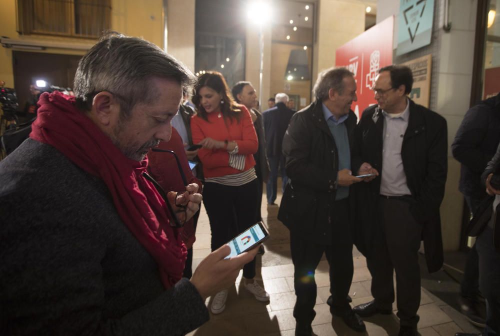Elecciones autonómicas y generales: Noche electoral en la Comunitat Valenciana