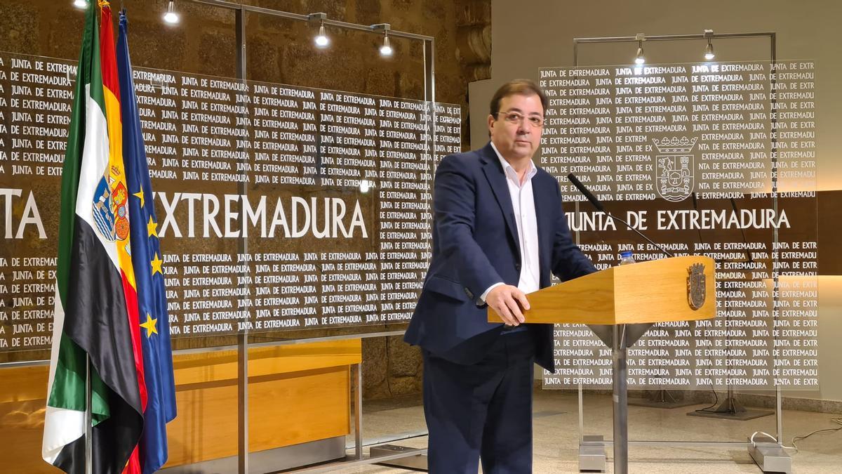El presidente de la Junta, Guillermo Fernández Vara.
