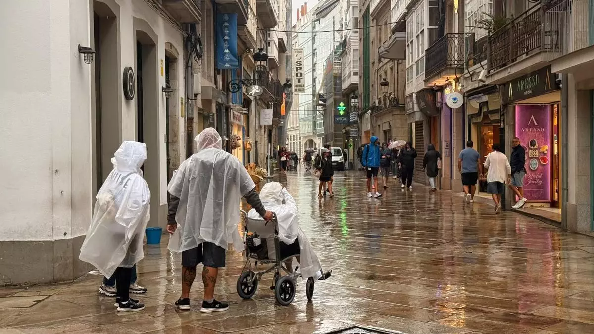 La Aemet eleva a naranja la alerta por lluvias en A Coruña