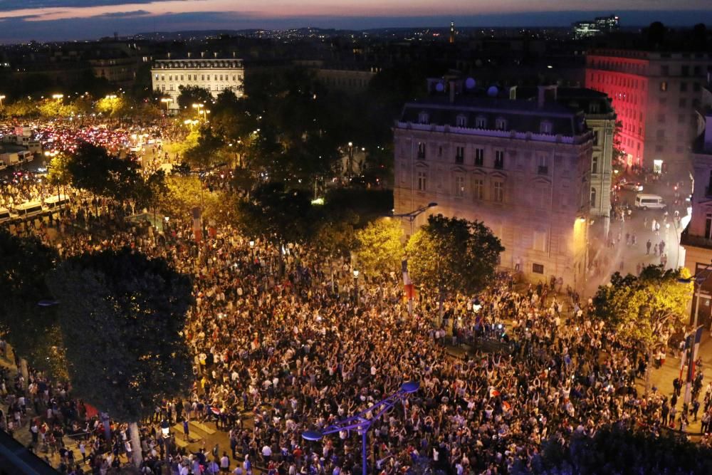 Celebraciones por el pase de Francia a la final