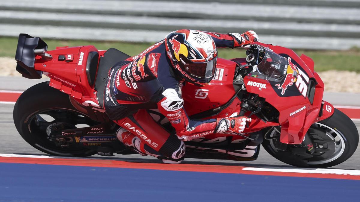 Pedro Acosta, durante el Gran Premio de Las Américas