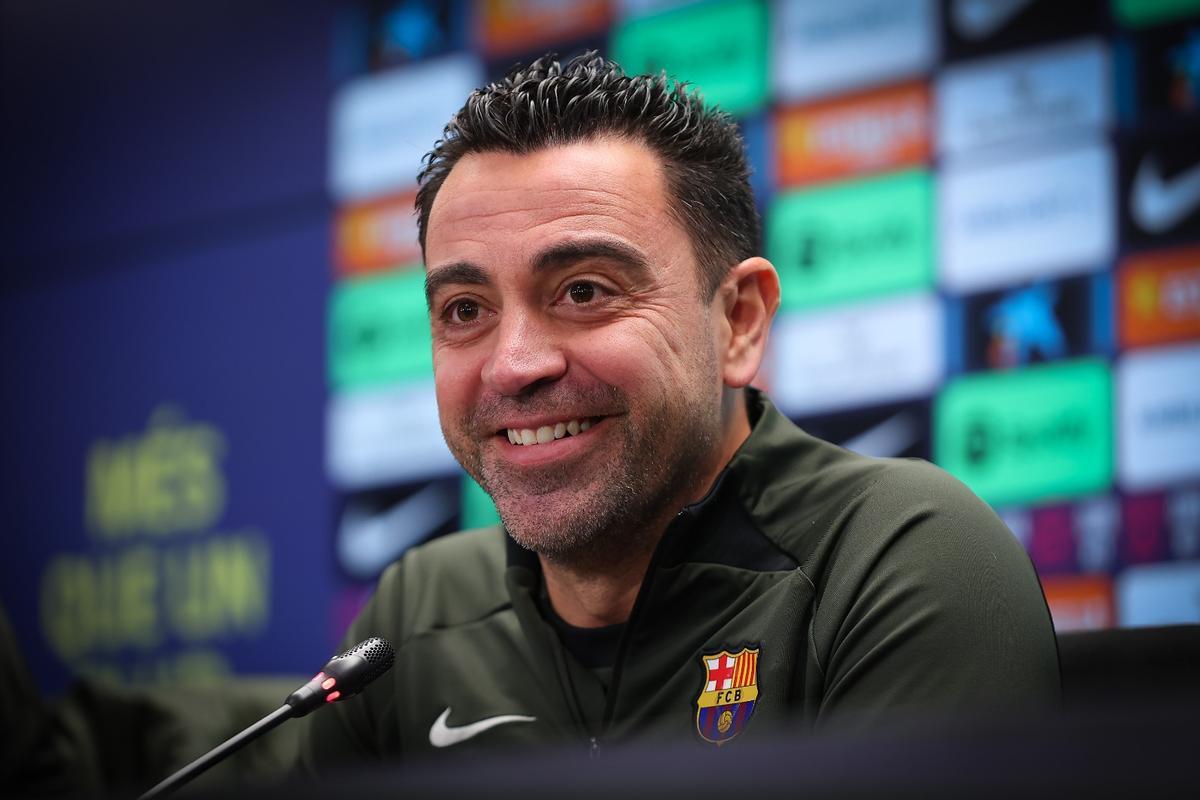 Xavi Hernández, en rueda de prensa