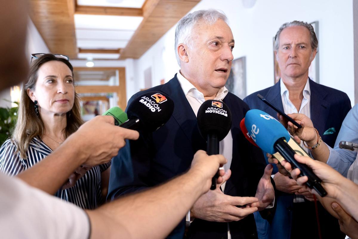 El consejero de Fomento, en la rueda de prensa.