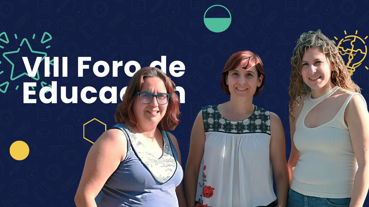 Paula Carreiro Prieto, Rita Reza Losada y María del Carmen Mora Domínguez (presidenta, vicepresidenta y tesorera de AGAMPI), ponentes en el IX Foro de Educacion