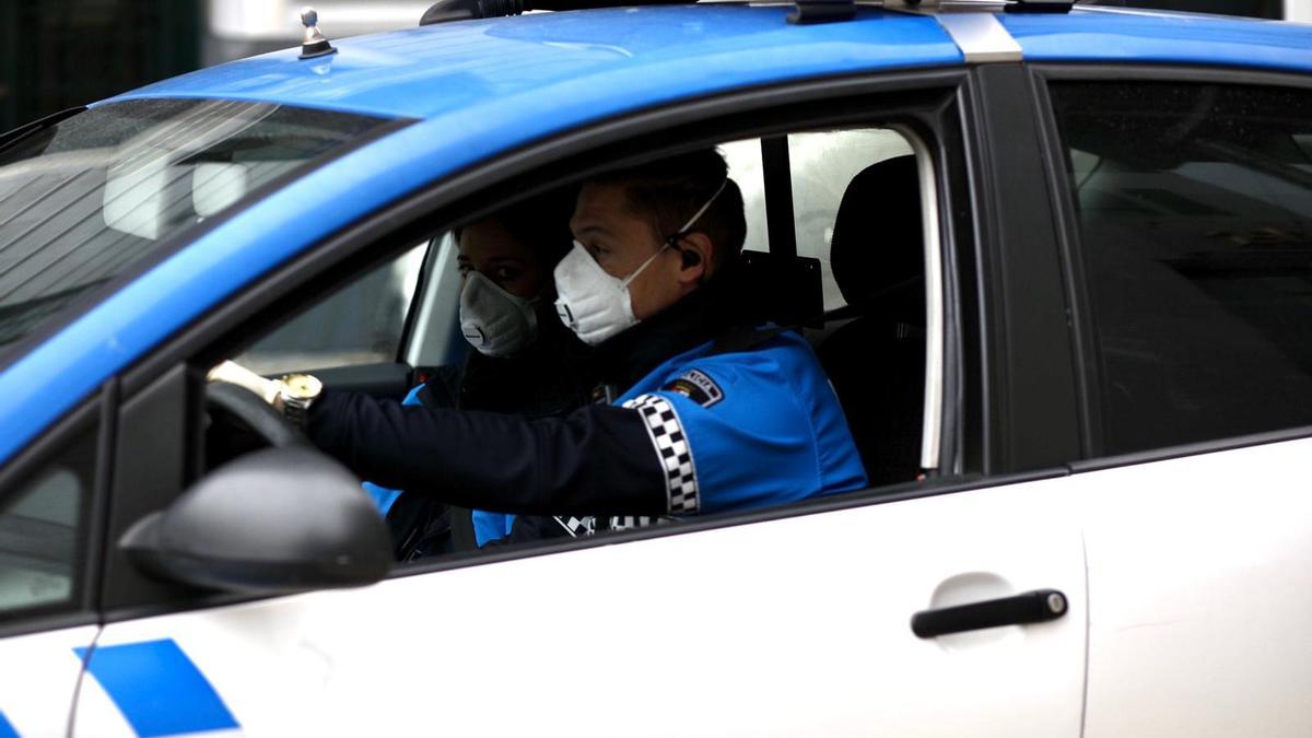 Agentes de la Policía Municipal de Zamora.