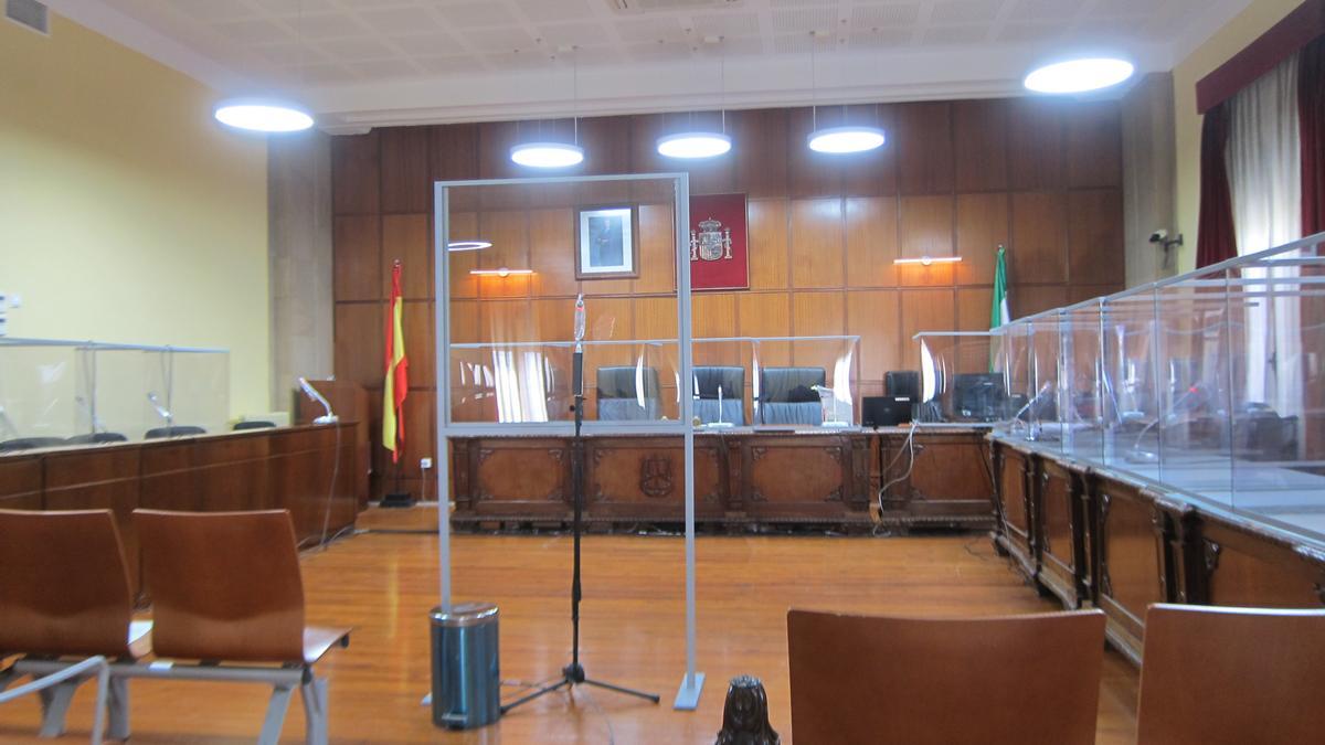 Sala de vistas de la Audiencia Provincial de Jaén.