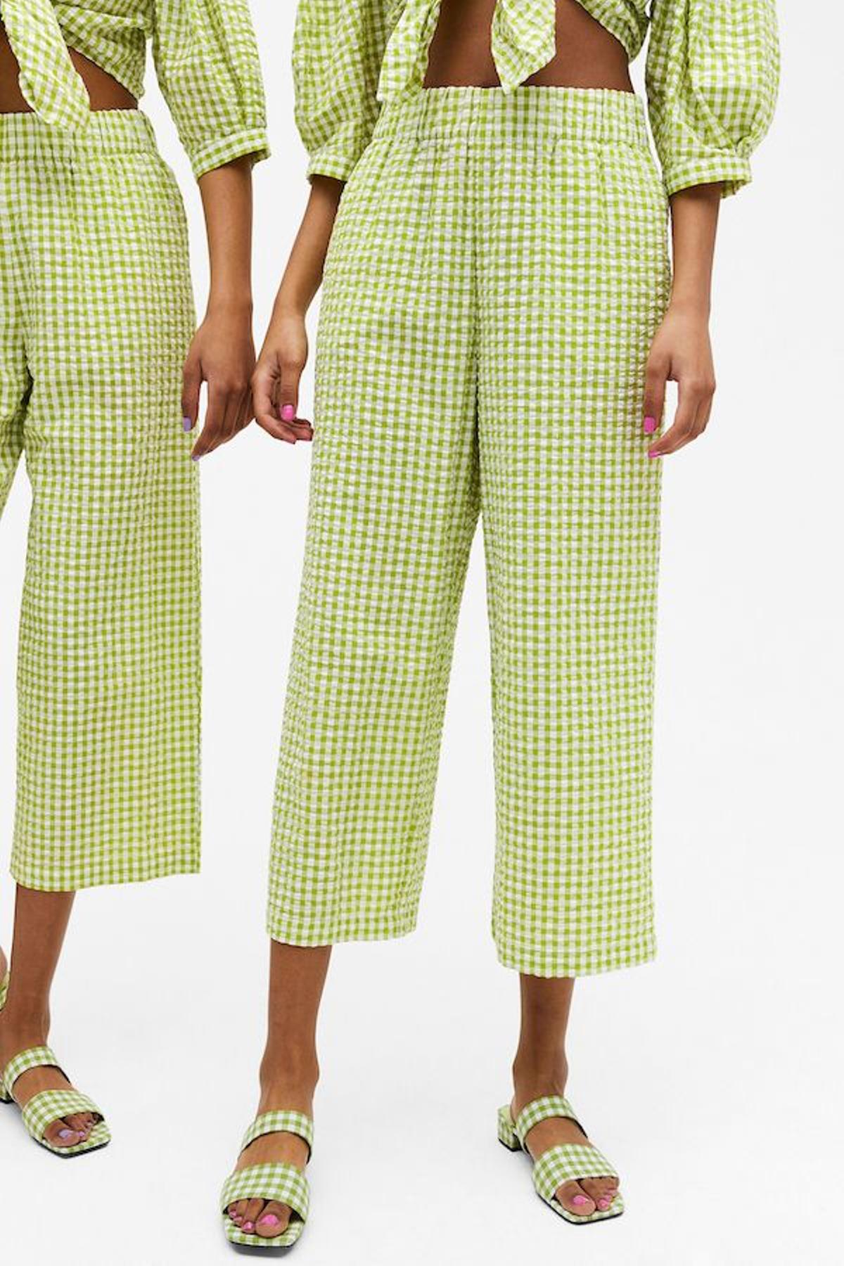 El pantalón cropped Vichy