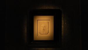 El dibujo atribuido a Leonardo da Vinci que se muestra en Feuerle Puig House