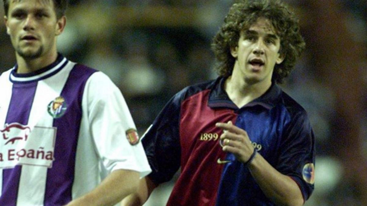 Carles Puyol, el día de su debut en 1999