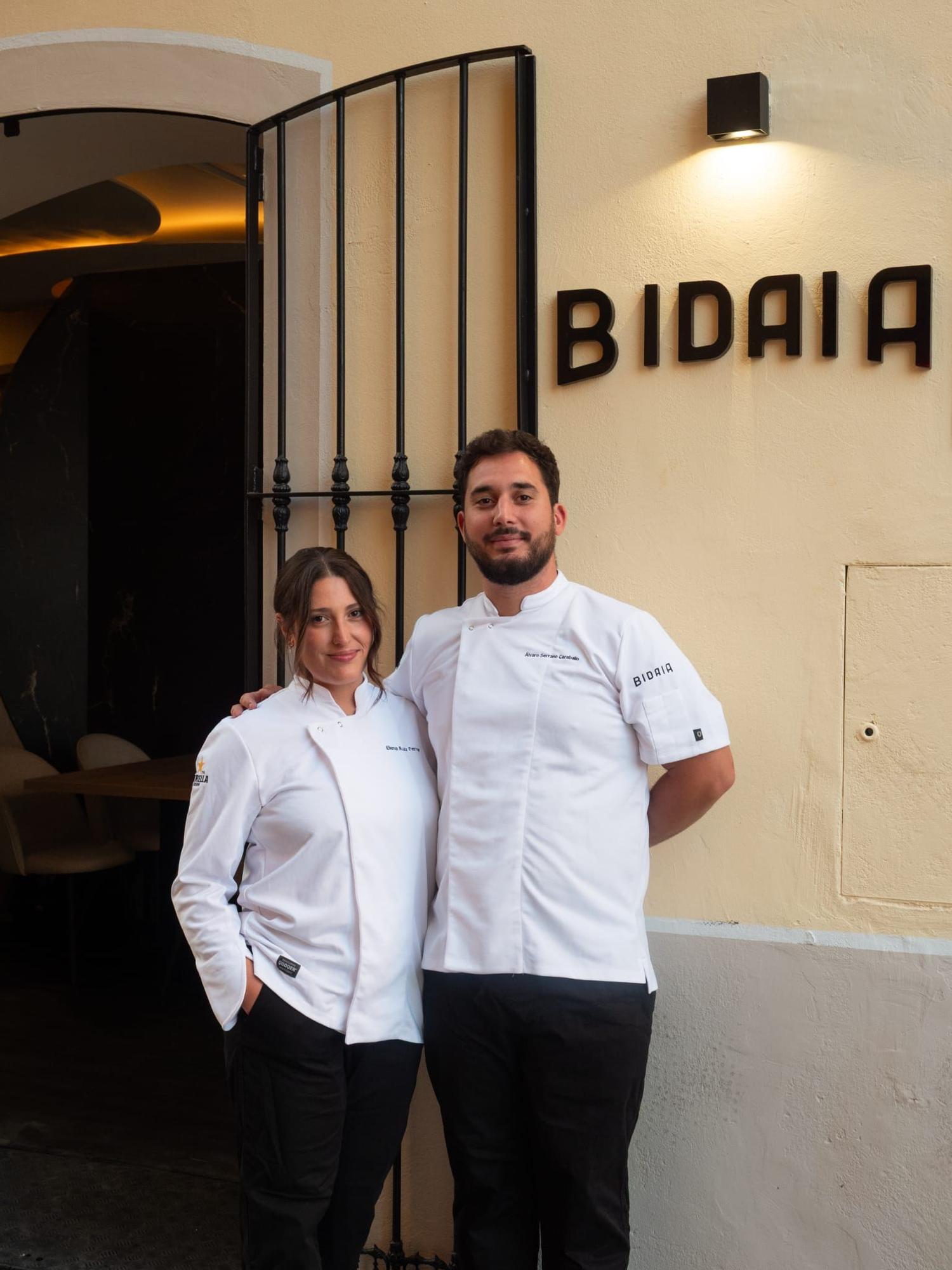 Elena y Álvaro, en el Bidaia.