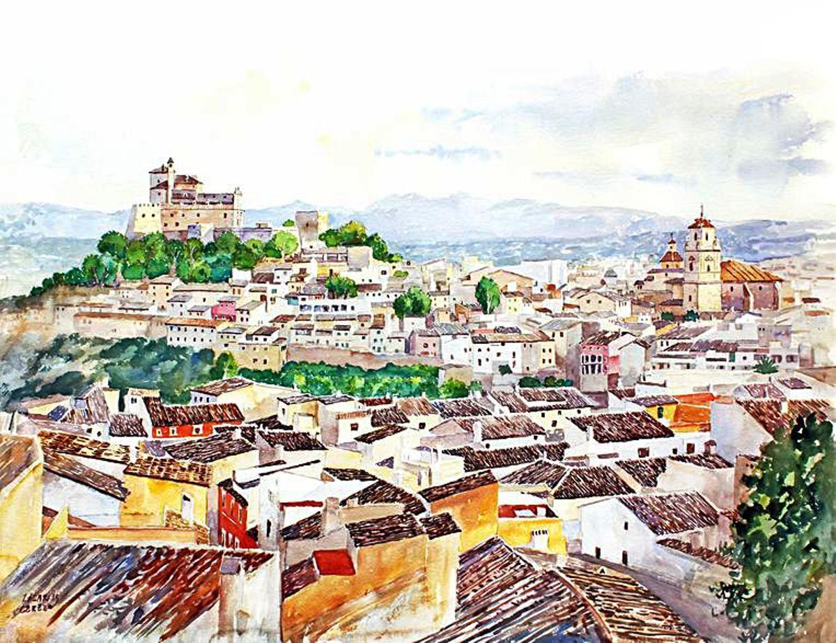 Zacarías Cerezo anda y pinta el Camino de la Vera Cruz