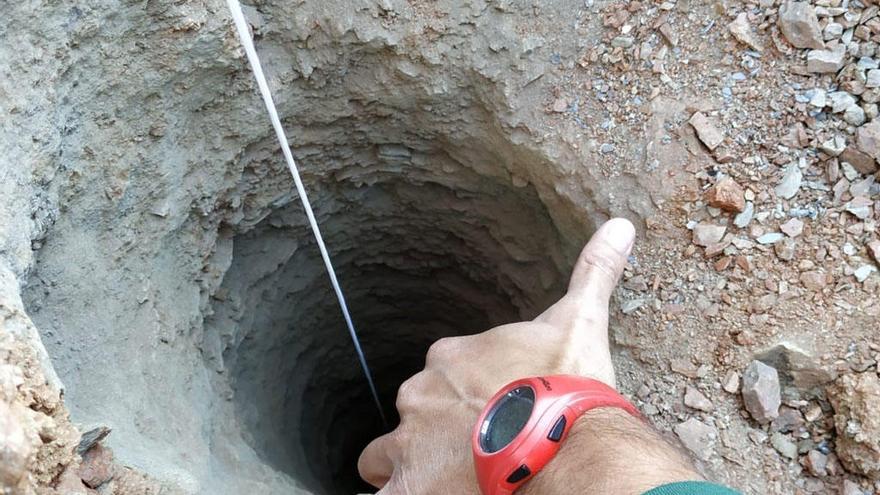 El pozo de Totalán en el que cayó Julen.