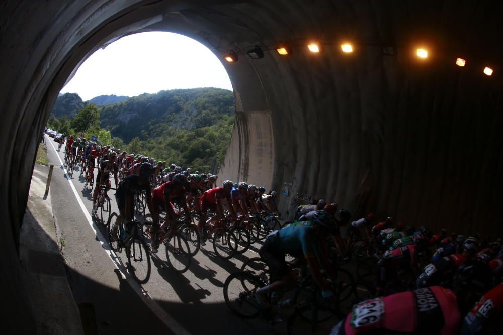 La decimonovena etapa de la Vuelta, en imágenes