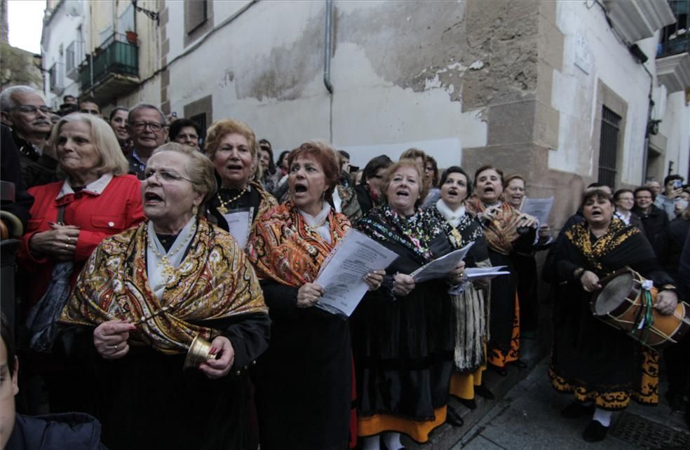 La bajada de la patrona de Cáceres en imágenes