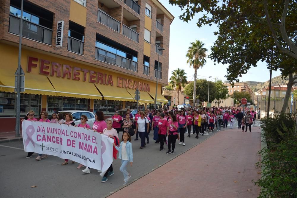 Marcha en Mula contra el cáncer de mama