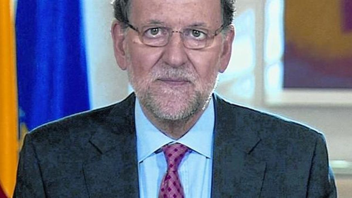 VÍDEO GRABADO  Mariano Rajoy, en las declaraciones de apenas dos minutos grabadas para comentar los resultados del referéndum de Escocia.