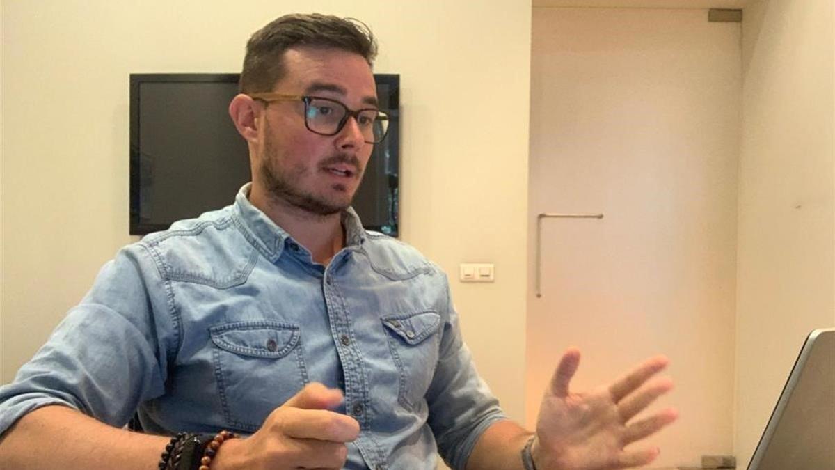 Juan Ramon Ruiz, joven empresario que ha visto denegada la peticion de credito ICO.