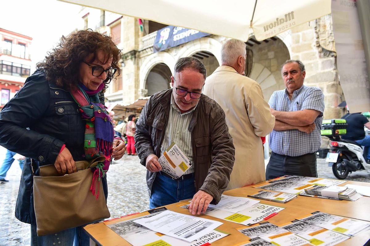 Fotogalería | Comienza la movilización por las infraestructuras del norte de Cáceres