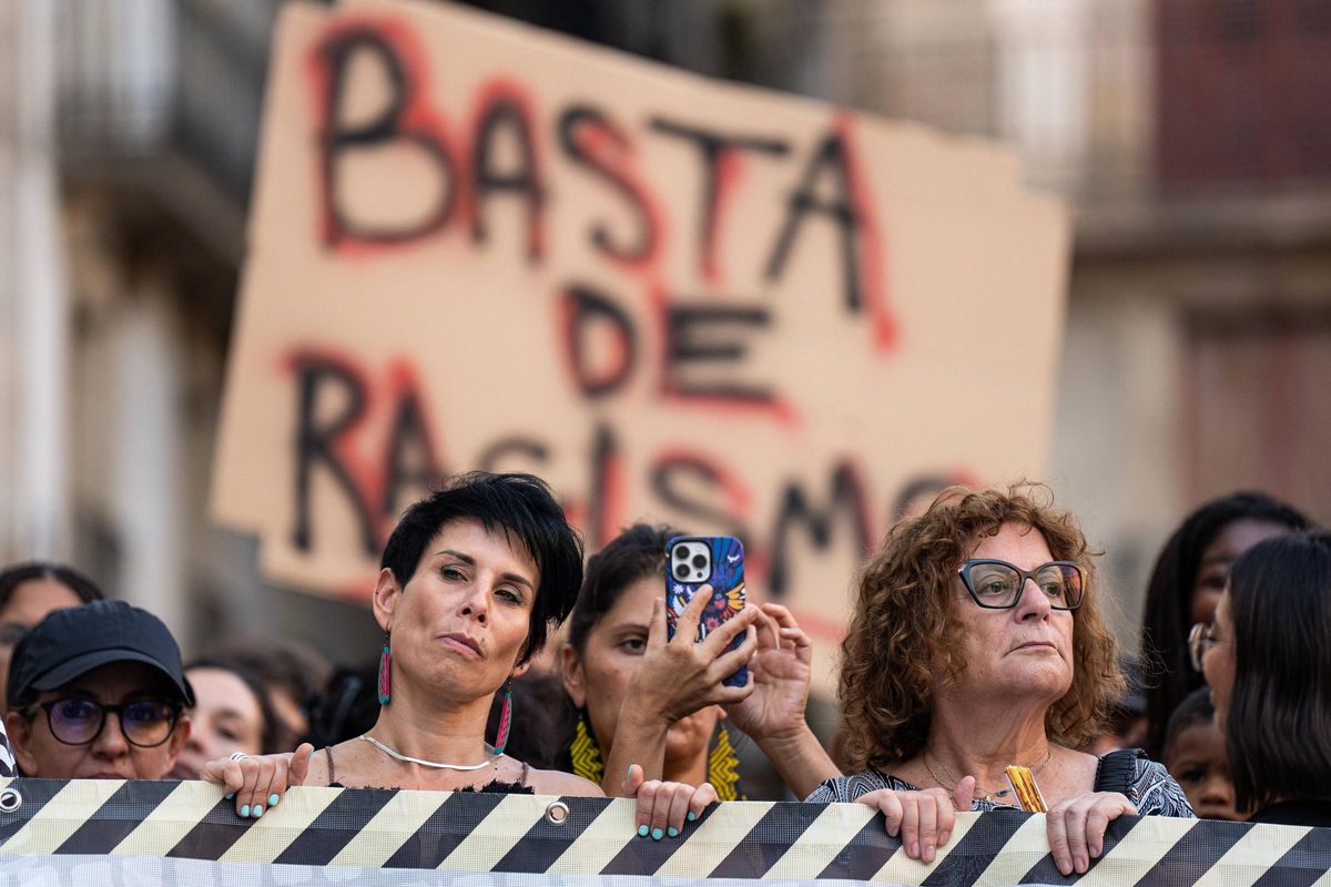 Gran manifestación antiracista en Barcelona