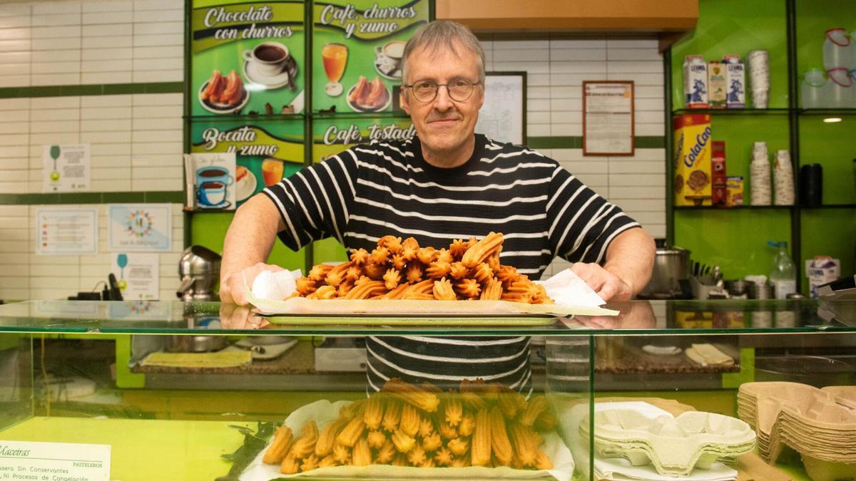La churrería más inclusiva de A Coruña cumple 55 años: "Mis primeros churros sin gluten daban pena"