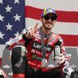 Francesco Bagnaia celebra la segunda plaza en la carrera al sprint de COTA