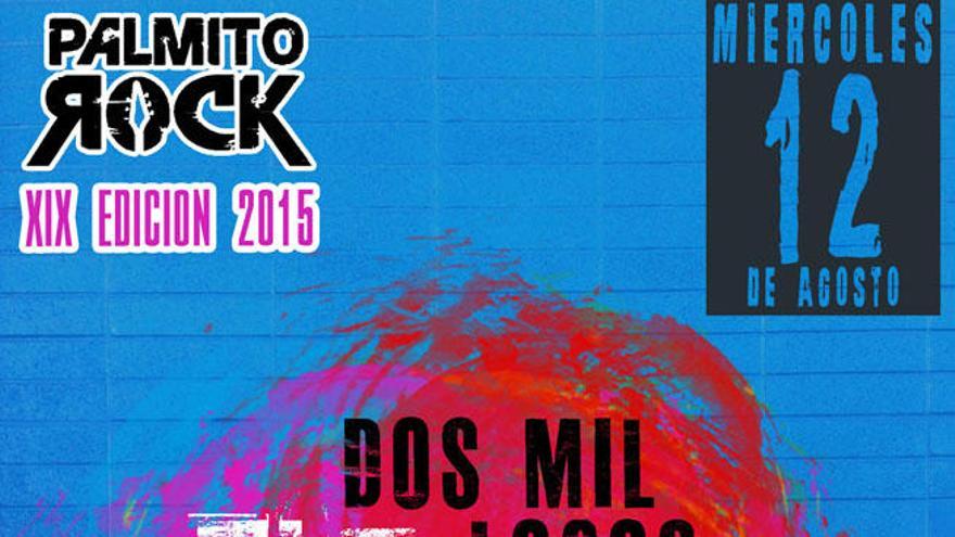 Cartel de la edición de 2015 del &#039;Palmito Rock&#039;.