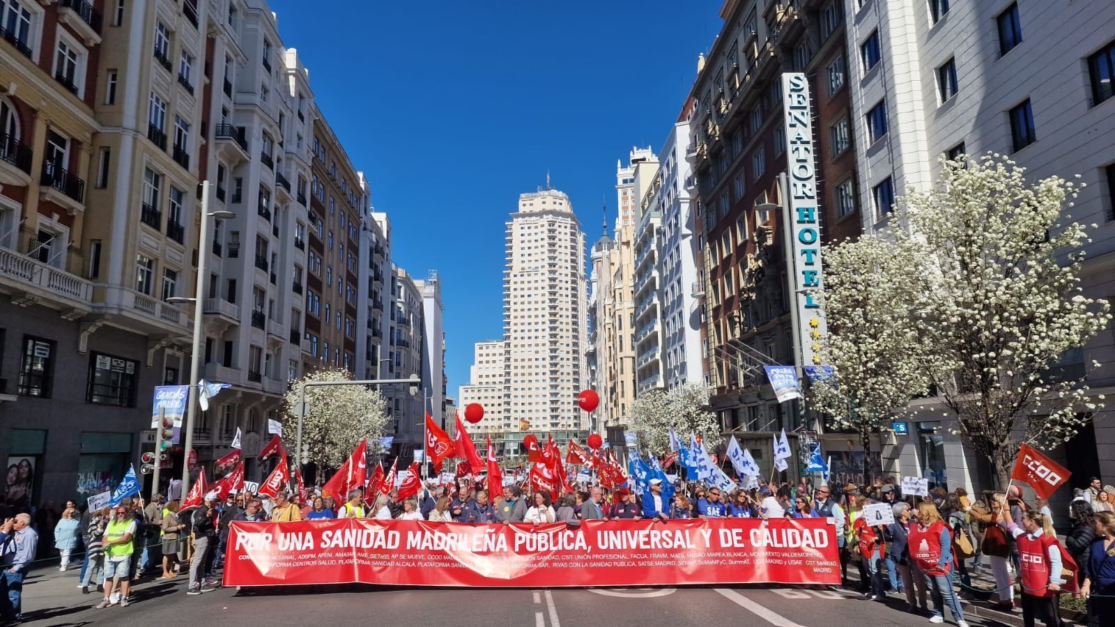 Manifestación del pasado domingo en Madrid.