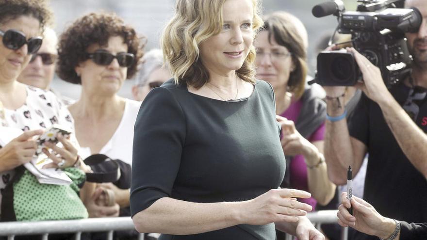 Emily Watson, ayer, en San Sebastián.