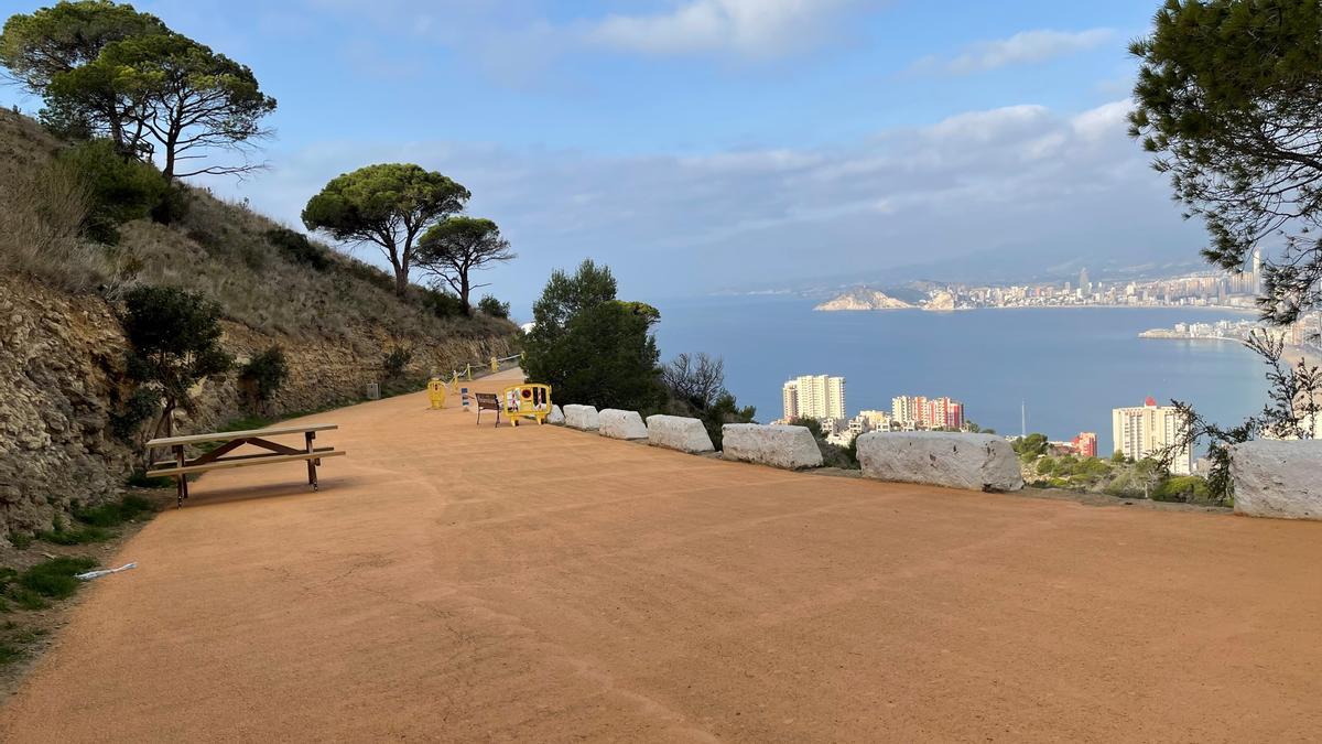 La zona donde se ha actuado en La Creu de Benidorm.