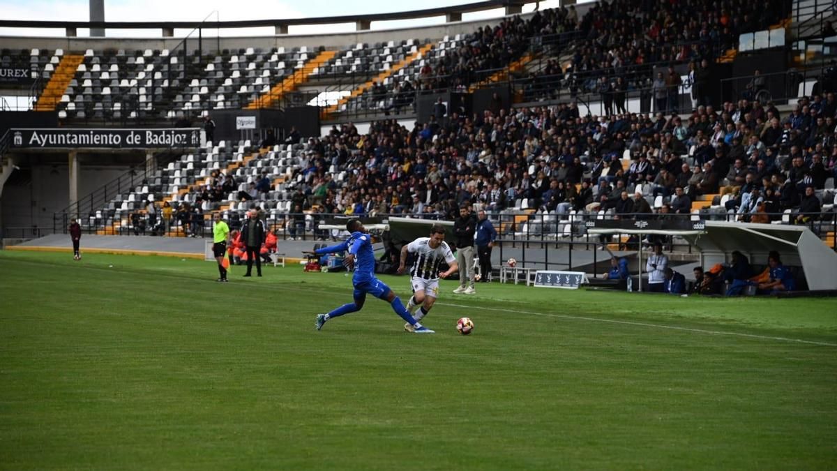 Santi Moar, durante el duelo ante el Getafe B.