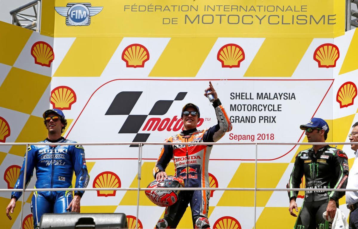 Las fotos de la victoria de Márquez en Malasia. Las fotos de la victoria de Márquez en Malasia.
