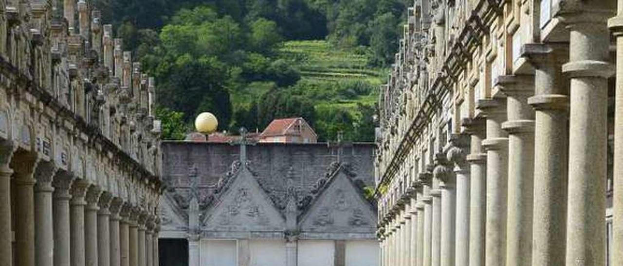 El cementerio moañés de Trigás durante el día de ayer. // G.N.