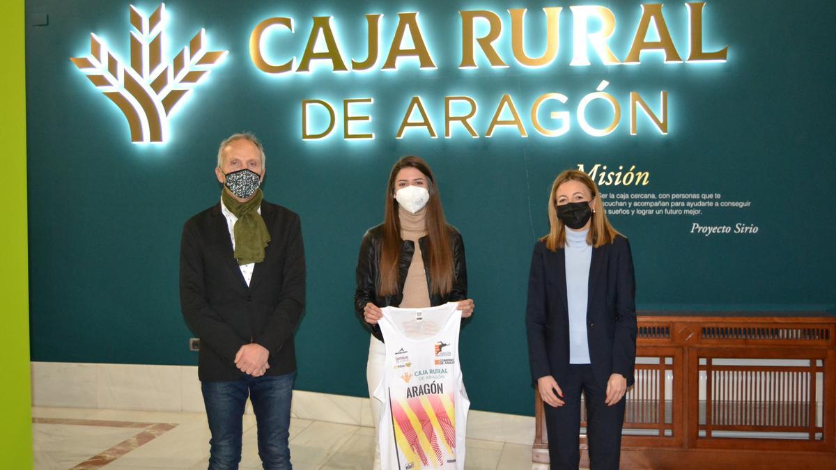 Alberto Pallarés, Mireya Arnedillo y Susana Álvarez, en la presentación del acuerdo.