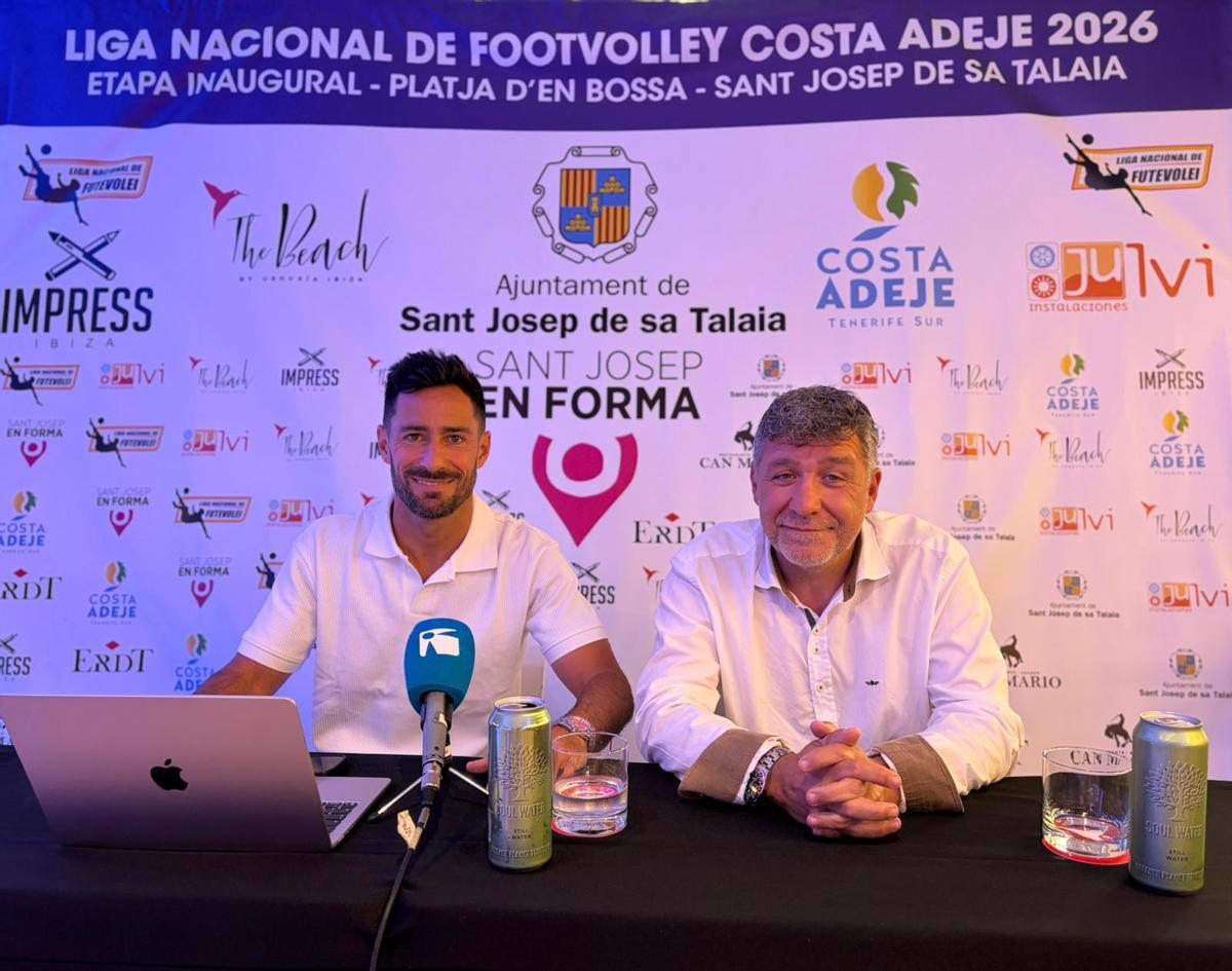 Imagen de la presentación de la Liga Nacional de Footvolley Costa Adeje 2026