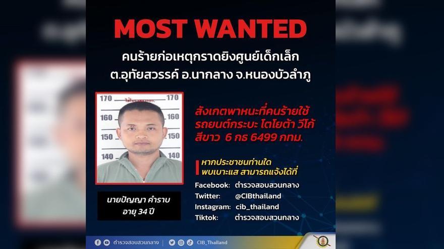 Un expolicía mata a tiros a 35 personas en una guardería de Tailandia