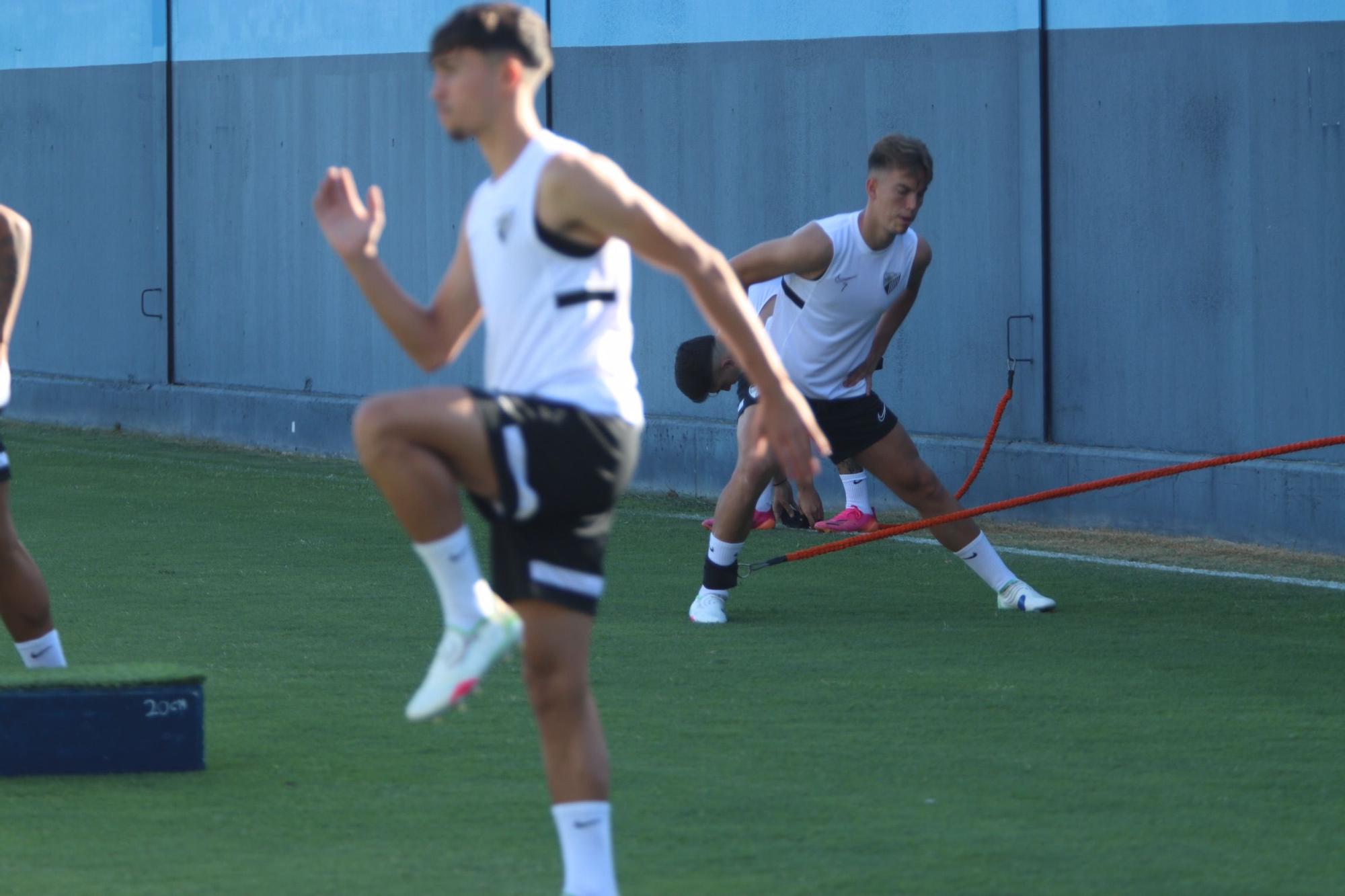 Primer entrenamiento del Málaga CF