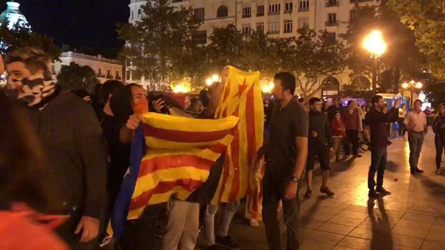 Manifestación en València contra la sentencia del procés en Cataluña