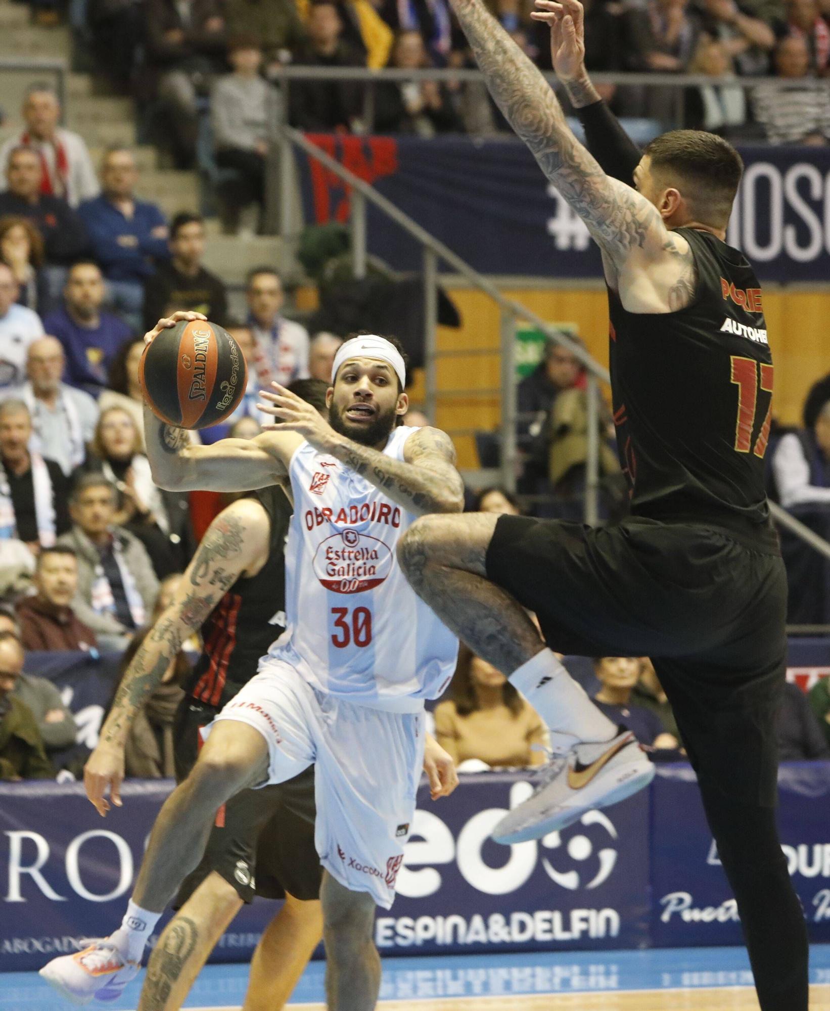 El Obradoiro cae ante el líder de la ACB: Obradoiro 78 - 84 Real Madrid