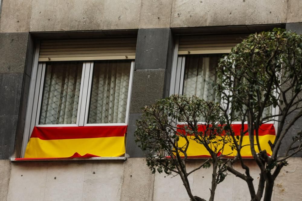 Banderas de España en Oviedo