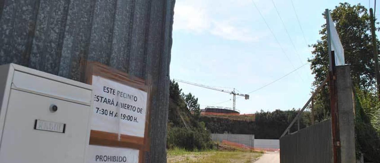 Las obras de la planta de biogás de Navia.