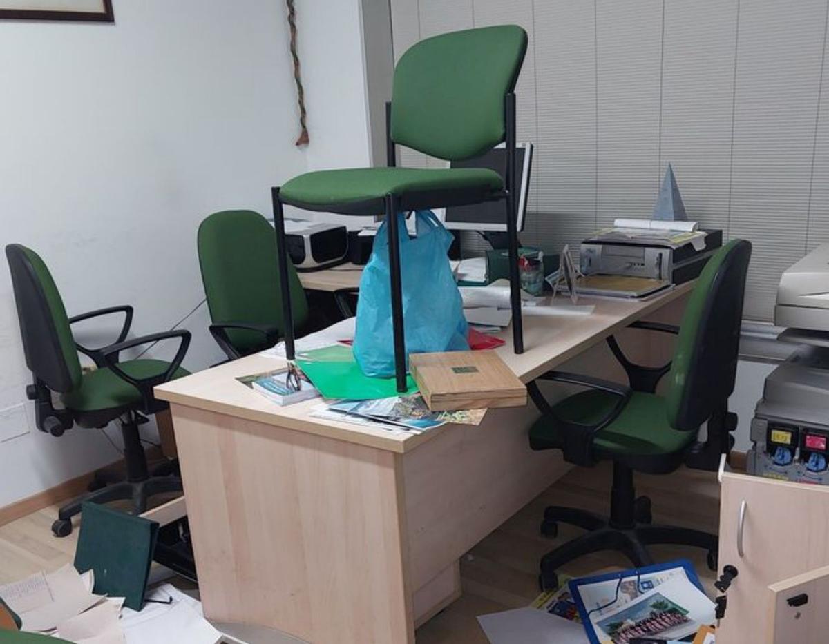 Estado en el que quedó la oficina. | Fdv