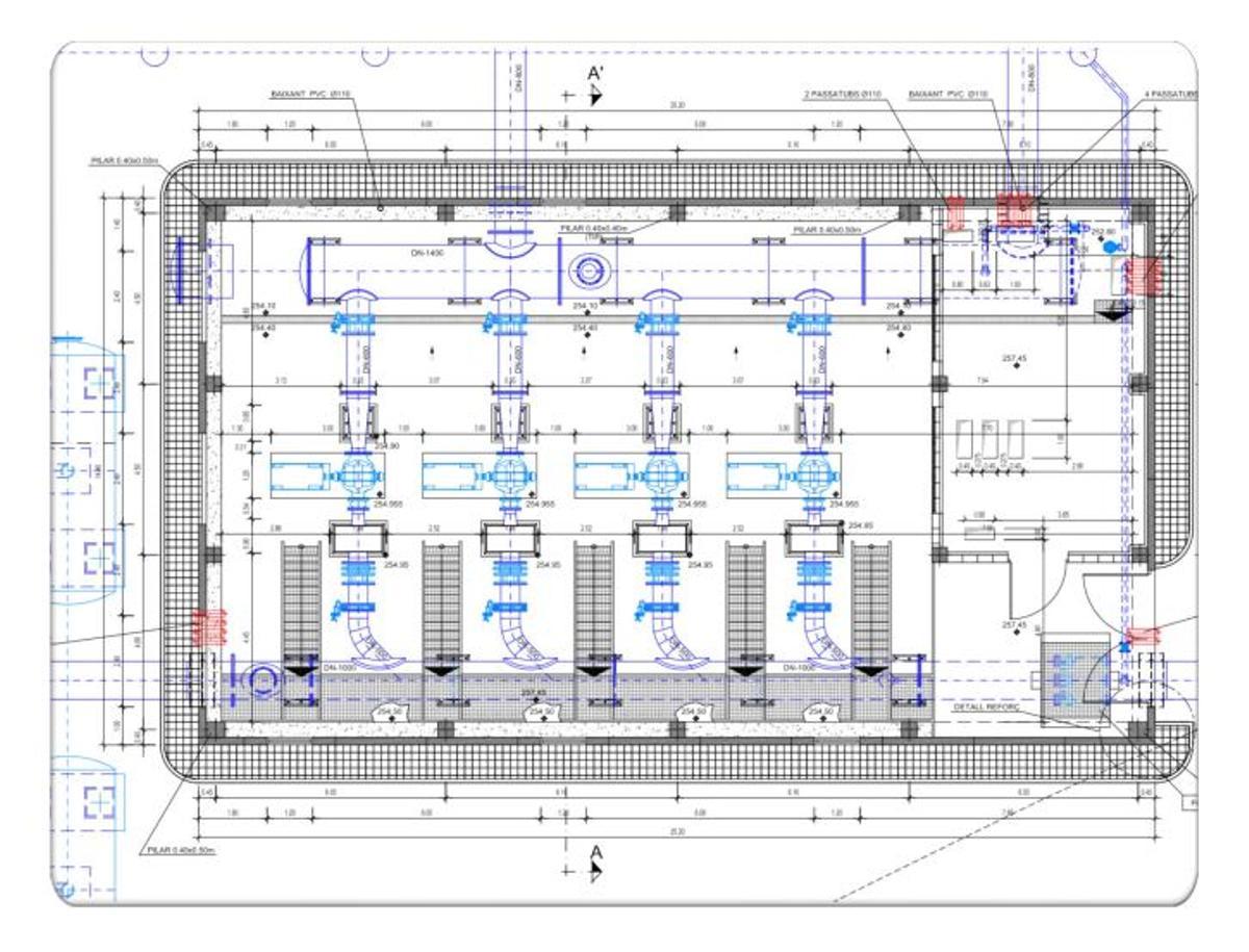 Detalles del proyecto diseñado por los ingenieros.