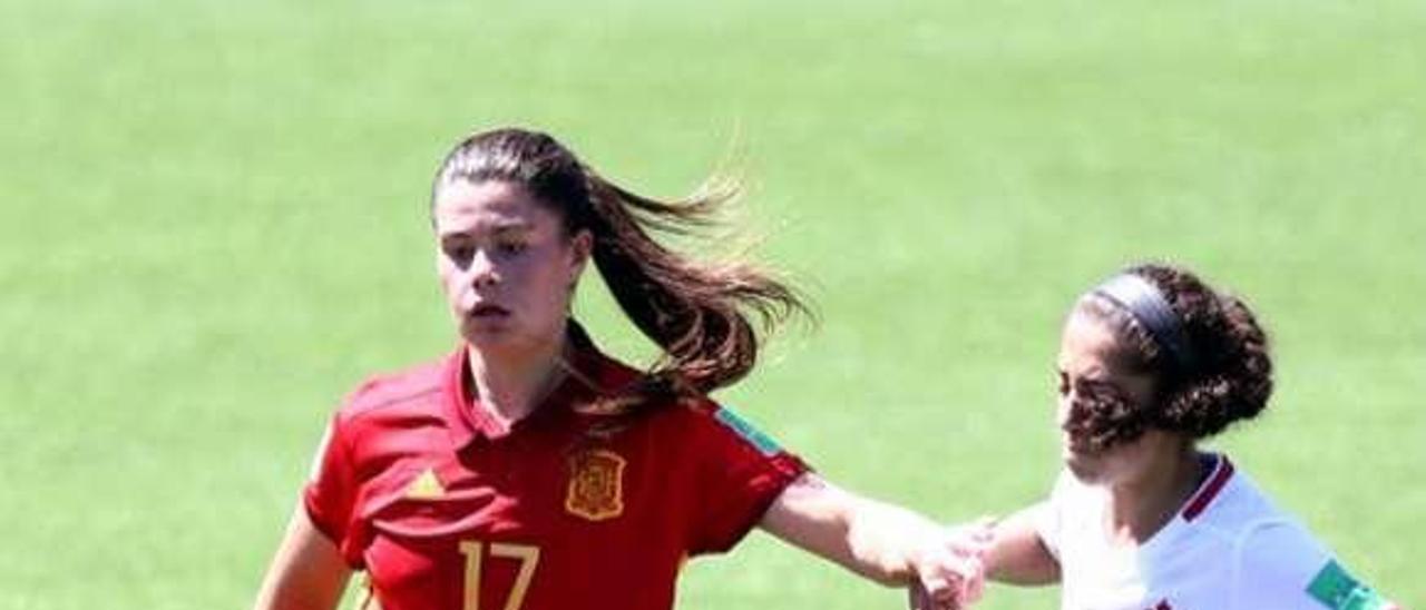 María Méndez, en el partido del Mundial frente a Canadá.