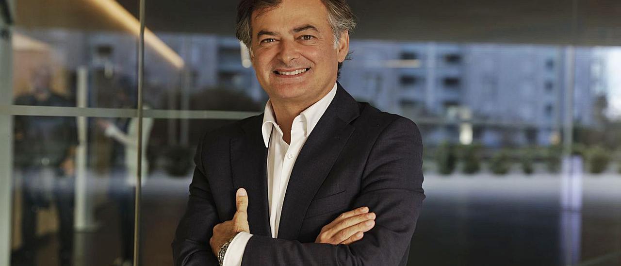 Ramón Vidal, presidente del Mallorca Convention Bureau, en el Palau de Congressos.