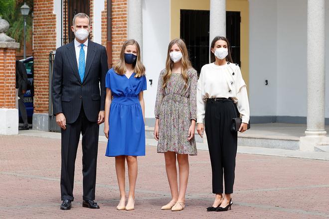 La Familia Real en el acto de Confirmación de la Princesa Leonor